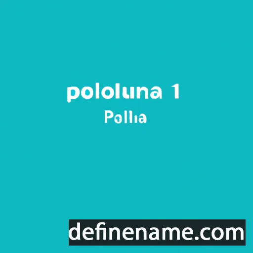 cartoon of the name Pololena