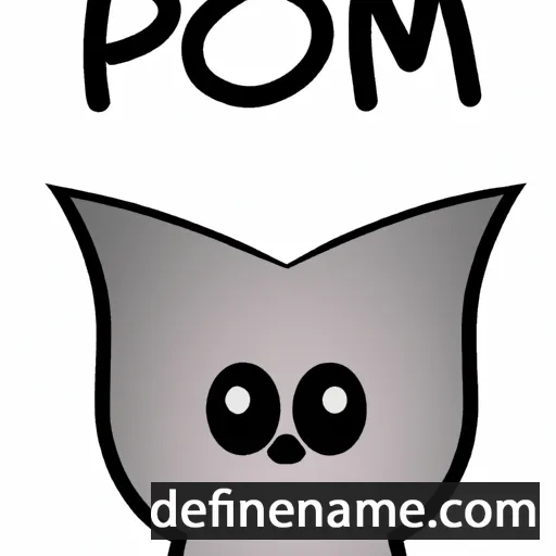 cartoon of the name Pom