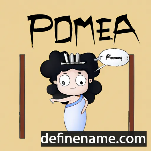 cartoon of the name Pompéia