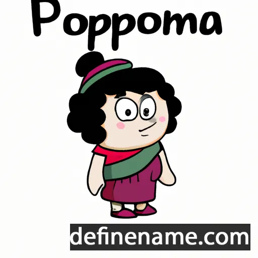 cartoon of the name Pompeia