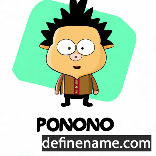 Pongor cartoon