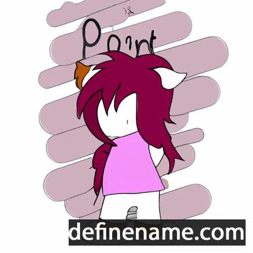 cartoon of the name Poni