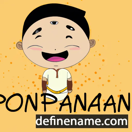 cartoon of the name Ponnan