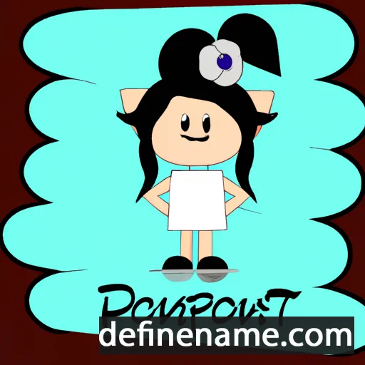 cartoon of the name Ponni