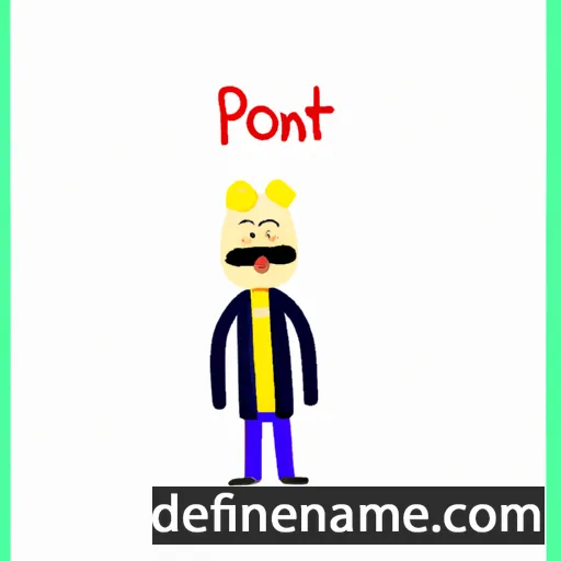 Pontien cartoon