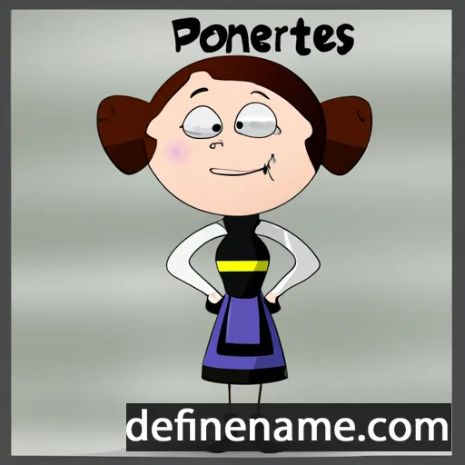 cartoon of the name Pontress