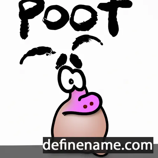 cartoon of the name Poot