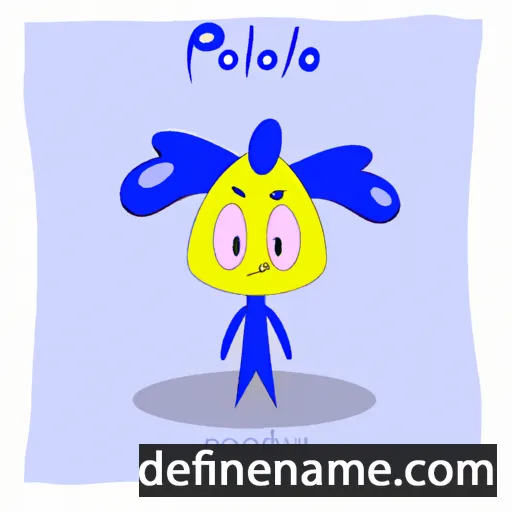 cartoon of the name Poplios