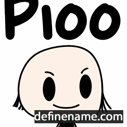 cartoon of the name Popo