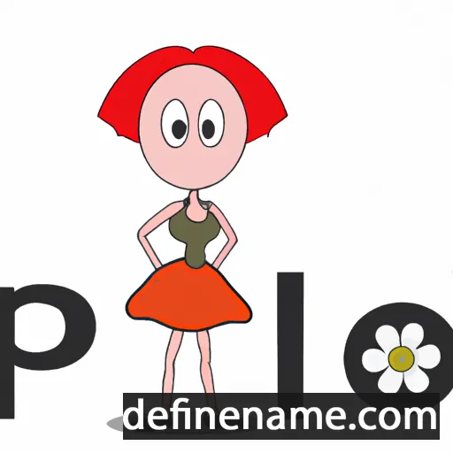 cartoon of the name Poppie