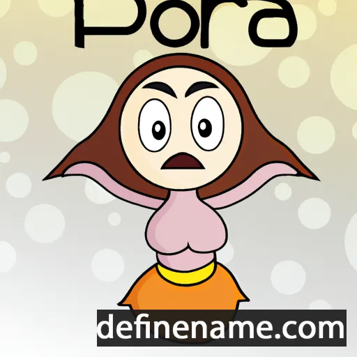 cartoon of the name Pora