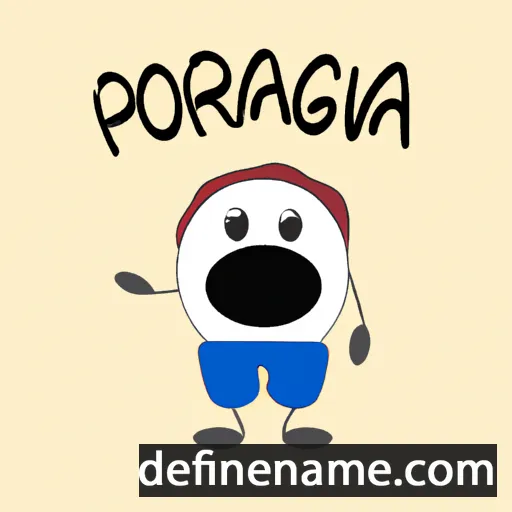 cartoon of the name Porança