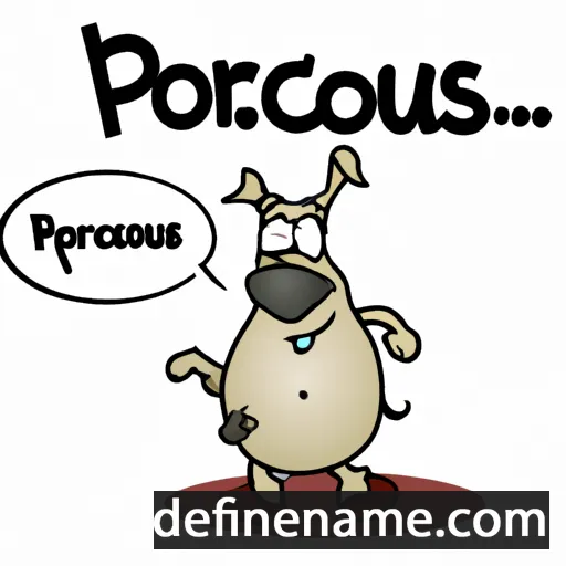 cartoon of the name Porcarius