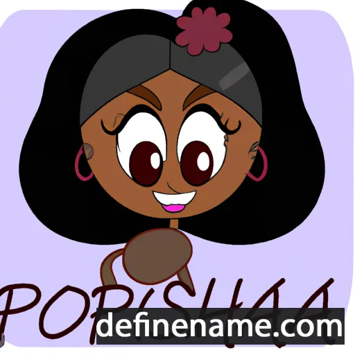 cartoon of the name Porsha