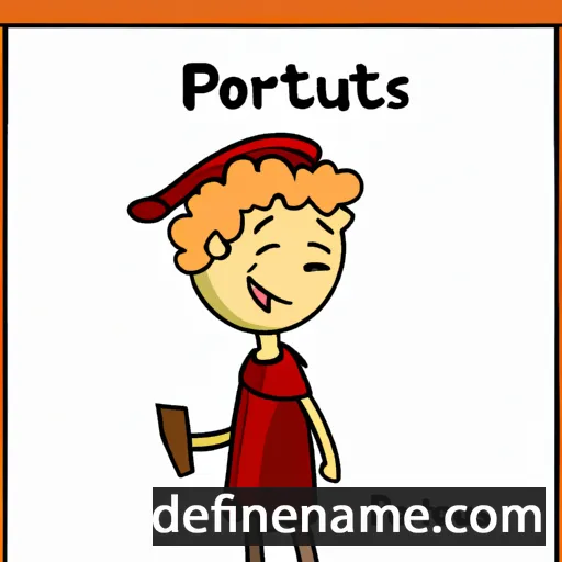 cartoon of the name Portius