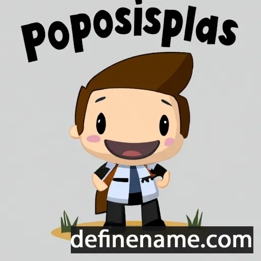 cartoon of the name Posidippus