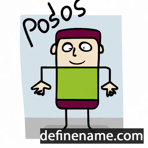 cartoon of the name Posidó