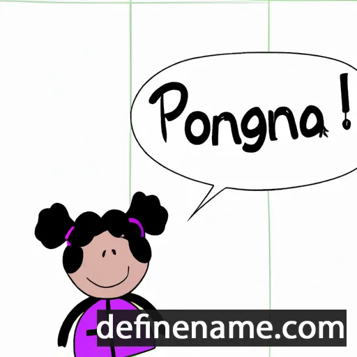 cartoon of the name Potencjana