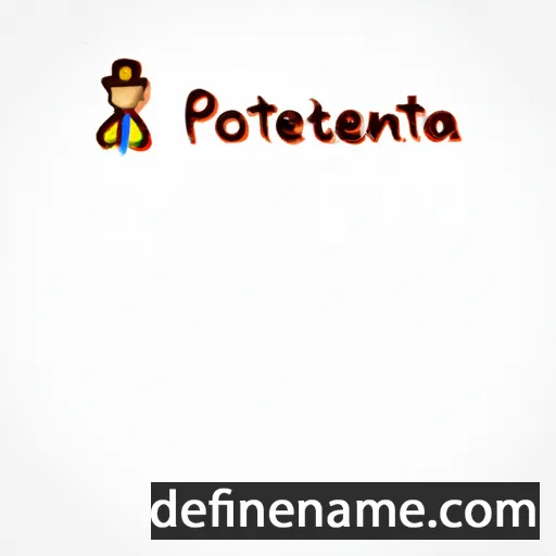 cartoon of the name Potentiana