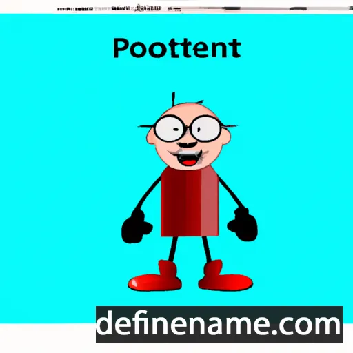 cartoon of the name Potentin