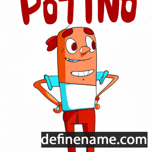 cartoon of the name Potino