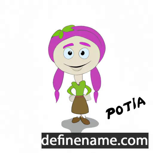 cartoon of the name Potitia