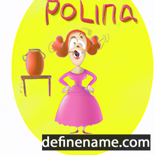 cartoon of the name Poulina