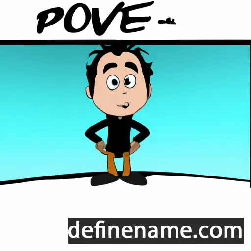 cartoon of the name Pov