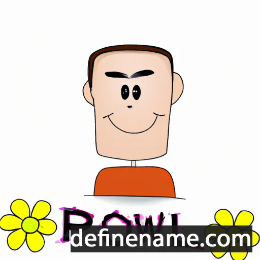 cartoon of the name Powell