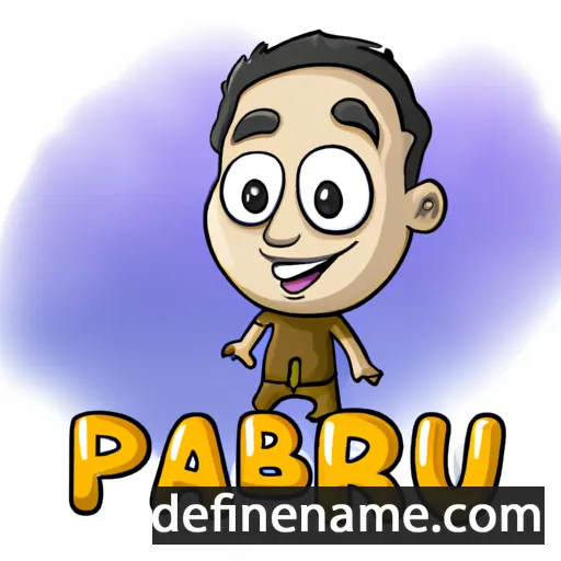 cartoon of the name Prabu