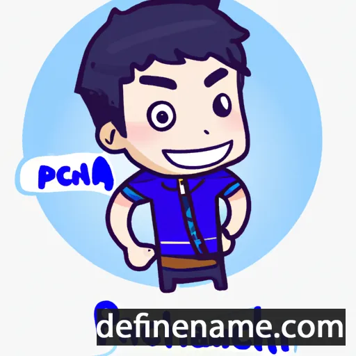 cartoon of the name Prachakchai