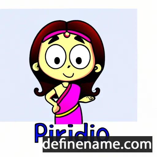 cartoon of the name Pradipti