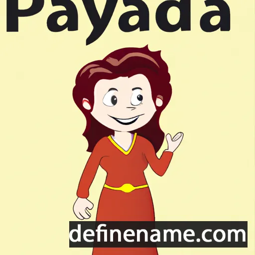 cartoon of the name Pradnya