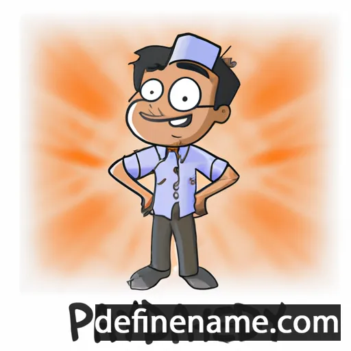 cartoon of the name Pradnyesh