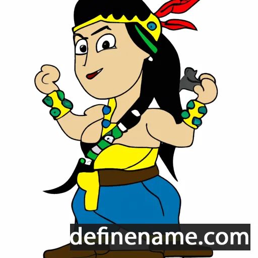 cartoon of the name Prajila