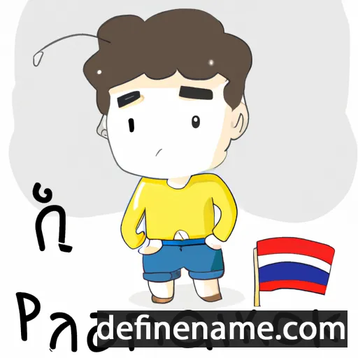 cartoon of the name Prakhong