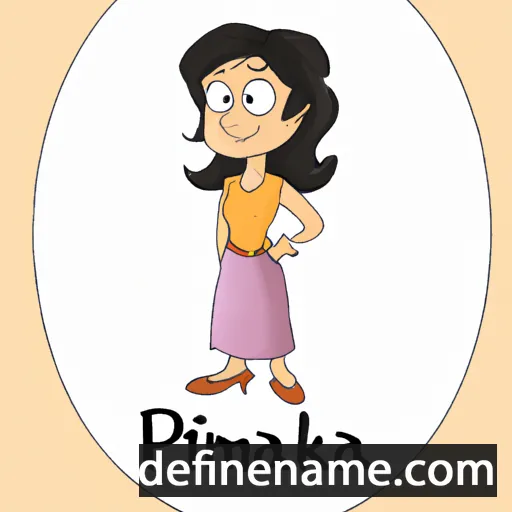 cartoon of the name Pramika