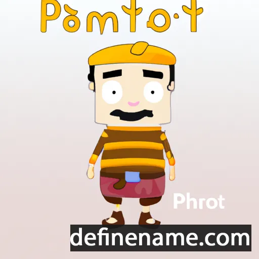 cartoon of the name Pramot