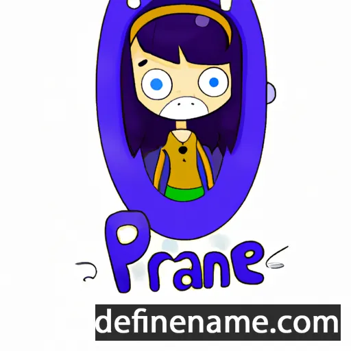 cartoon of the name Pranė