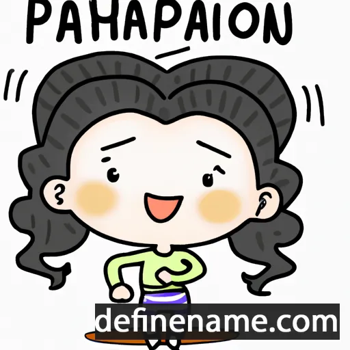 cartoon of the name Prapaporn