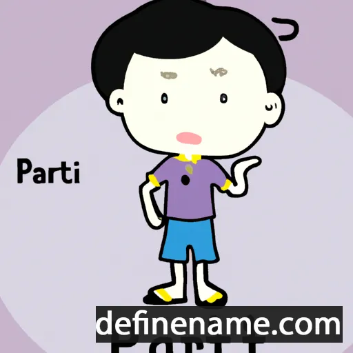 cartoon of the name Prapat