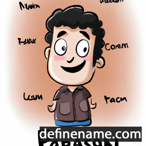 cartoon of the name Prasan