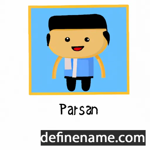 cartoon of the name Prasarn