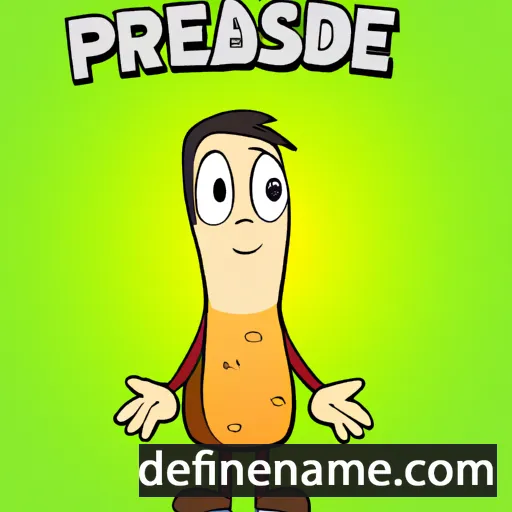 cartoon of the name Praseed