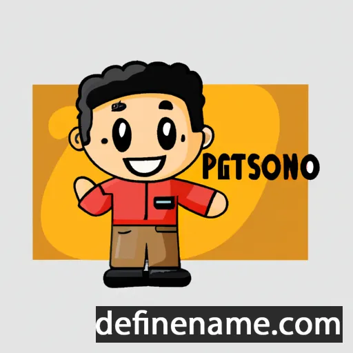 cartoon of the name Prasetyo