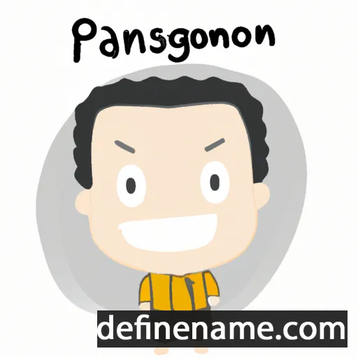 cartoon of the name Prasong