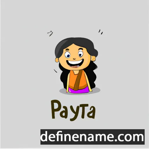 cartoon of the name Pratijya