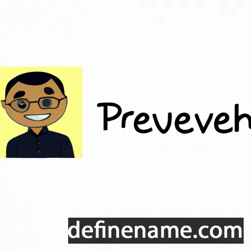 cartoon of the name Praveesh