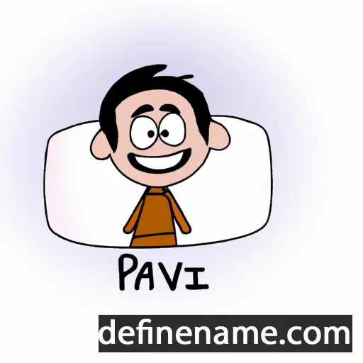 cartoon of the name Pravi