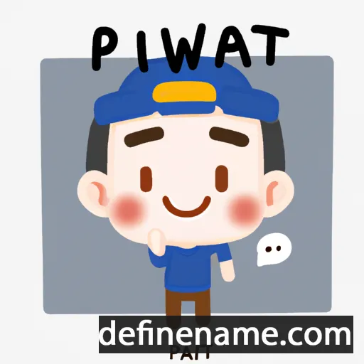 cartoon of the name Prawit